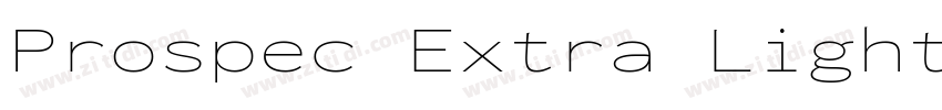 Prospec Extra Light字体转换